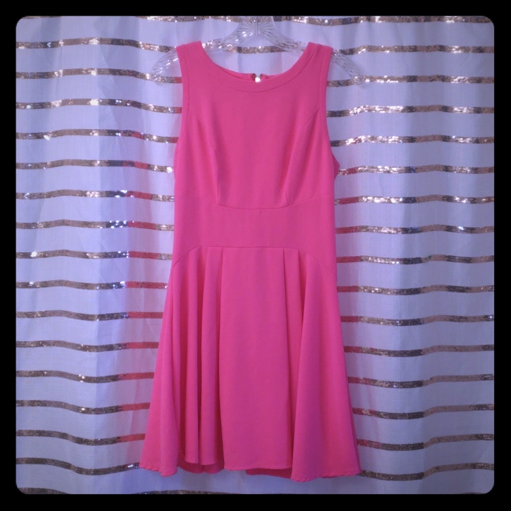 Hot pink dress